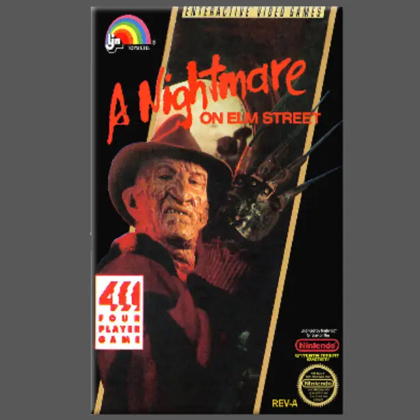 A NIGHTMARE ON ELM STREET NES GAME MAGNET