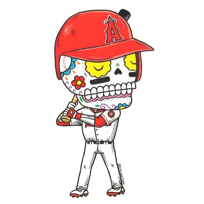 DAY OF THE DEAD LOS ANGELES ANGELS STICKER