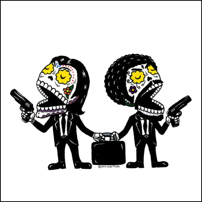 DAY OF THE DEAD PULP FICTION STICKER