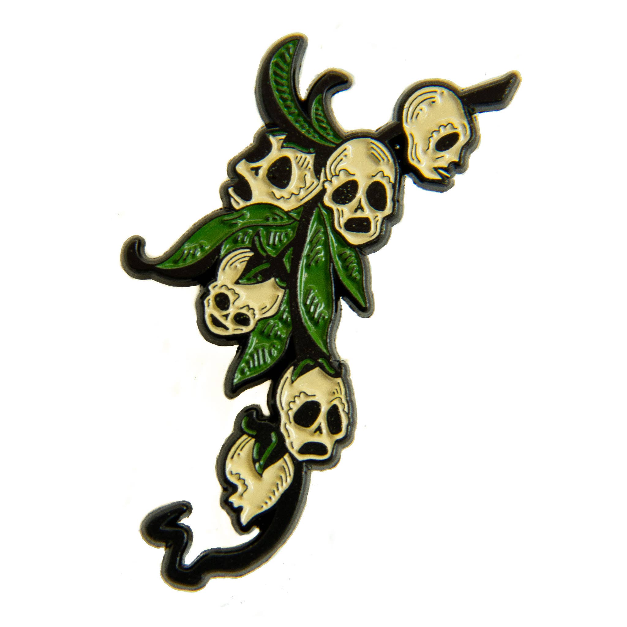 SNAPDRAGON SKULLS ENAMEL PIN