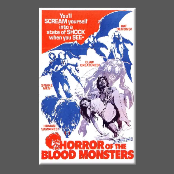 HORROR OF THE BLOOD MONSTERS MAGNET