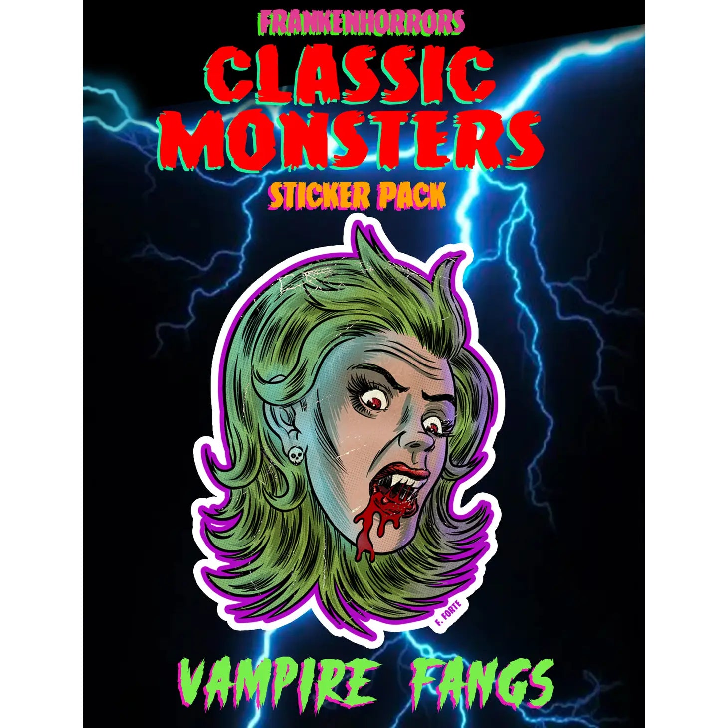 VAMPIRE FANGS STICKER