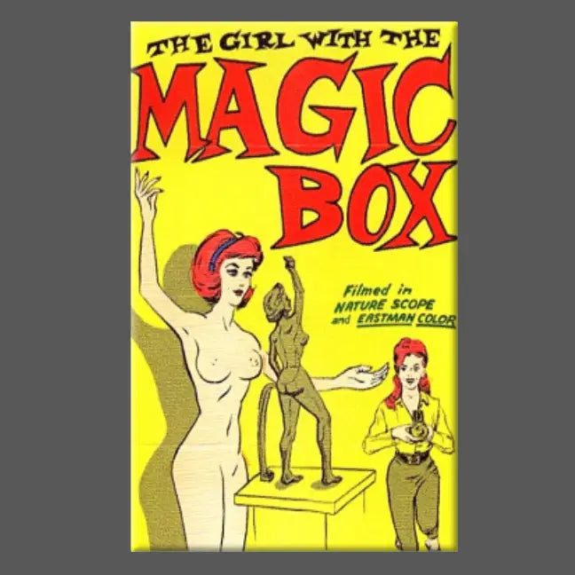 THE GIRL WITH THE MAGIC BOX MAGNET