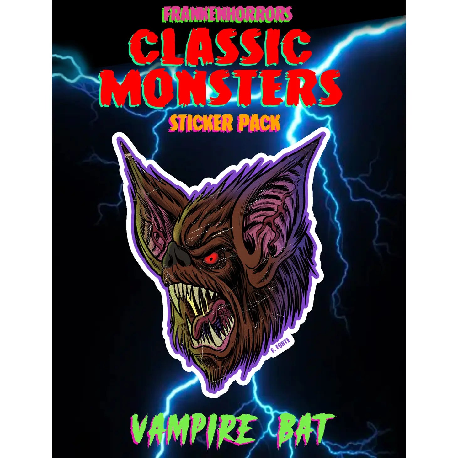 VAMPIRE BAT STICKER