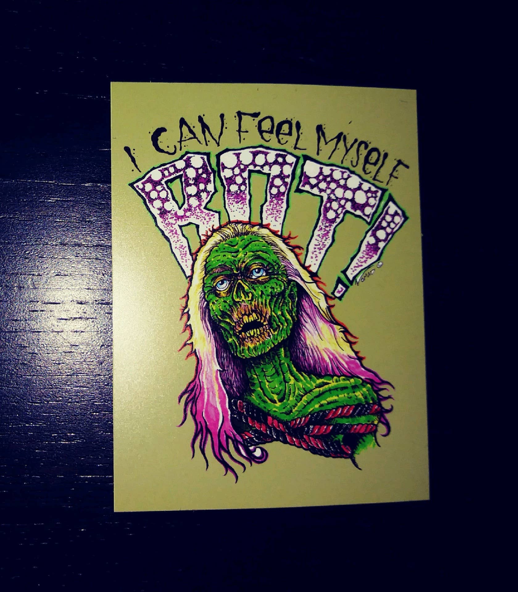 I CAN FEEL MYSELF ROT STICKER