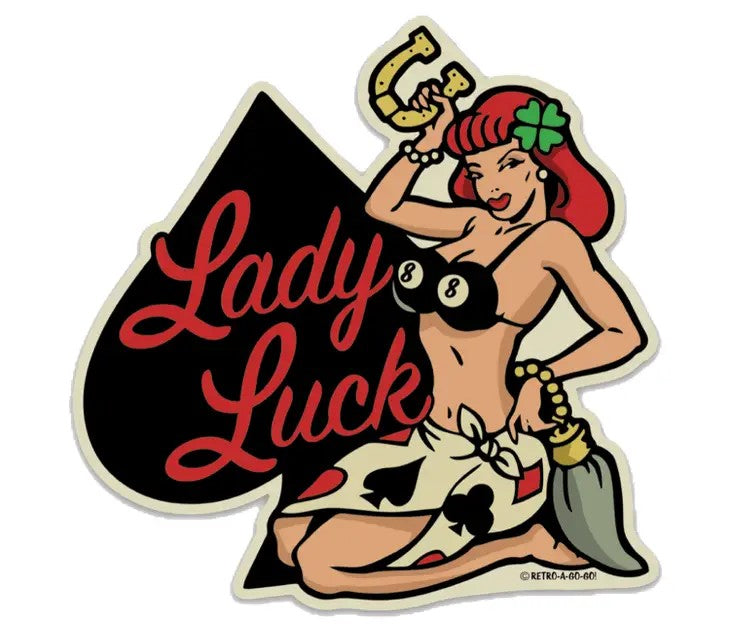 LADY LUCK STICKER