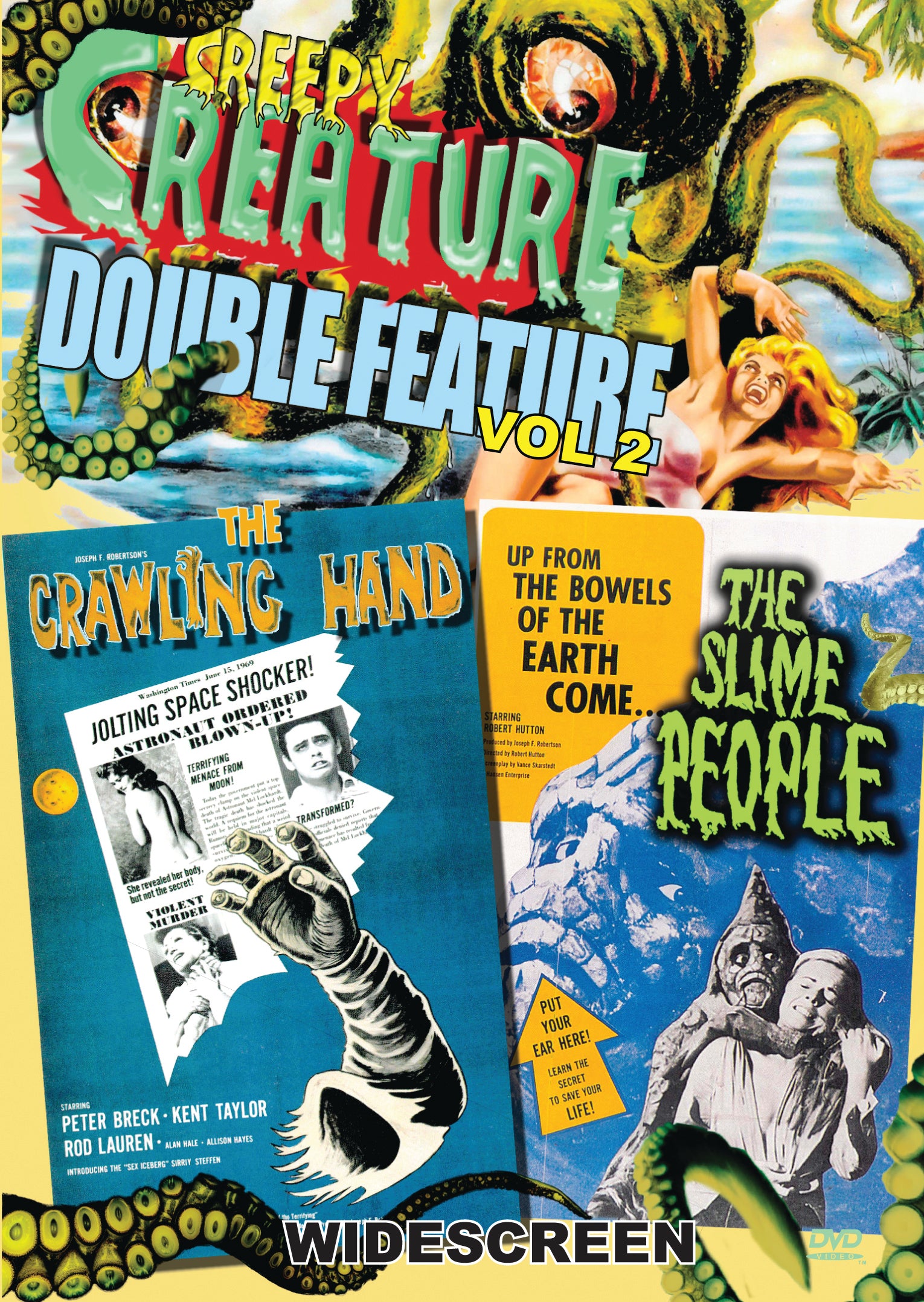 THE CRAWLING HAND / THE SLIME PEOPLE DVD