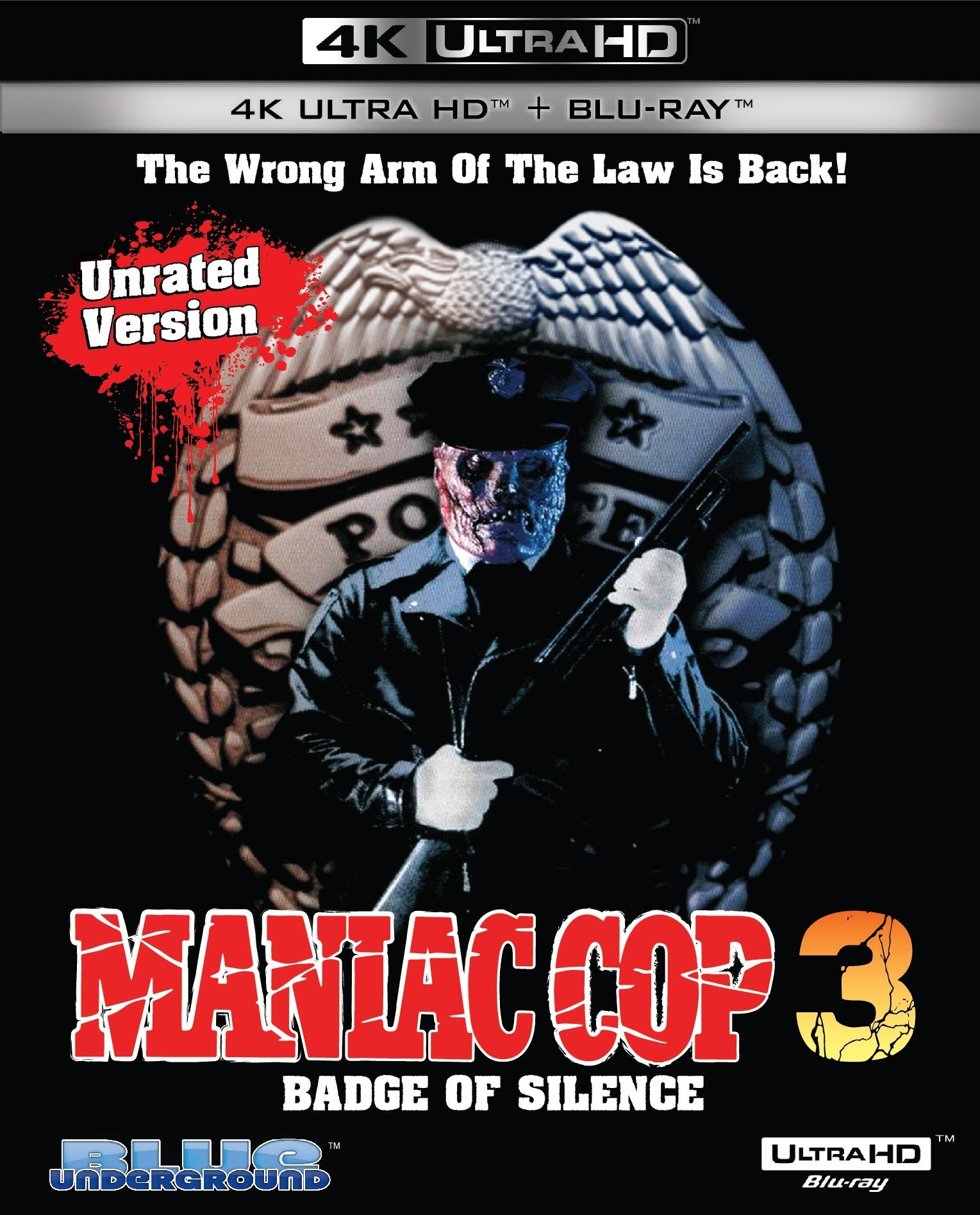 Maniac Cop 3: Badge Of Silence 4K Ultra Hd/blu-Ray Hd