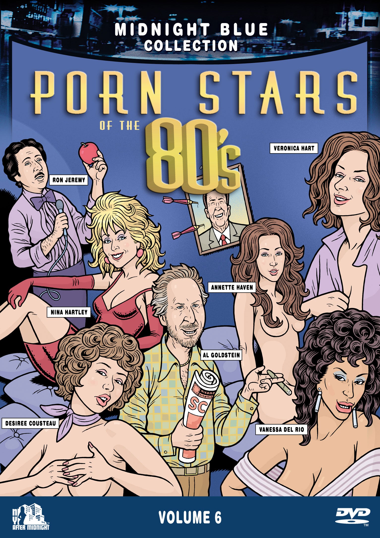 MIDNIGHT BLUE VOLUME 6: PORN STARS OF THE 80S DVD
