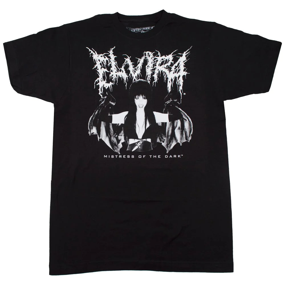 ELVIRA BLACK METAL T-SHIRT - LG