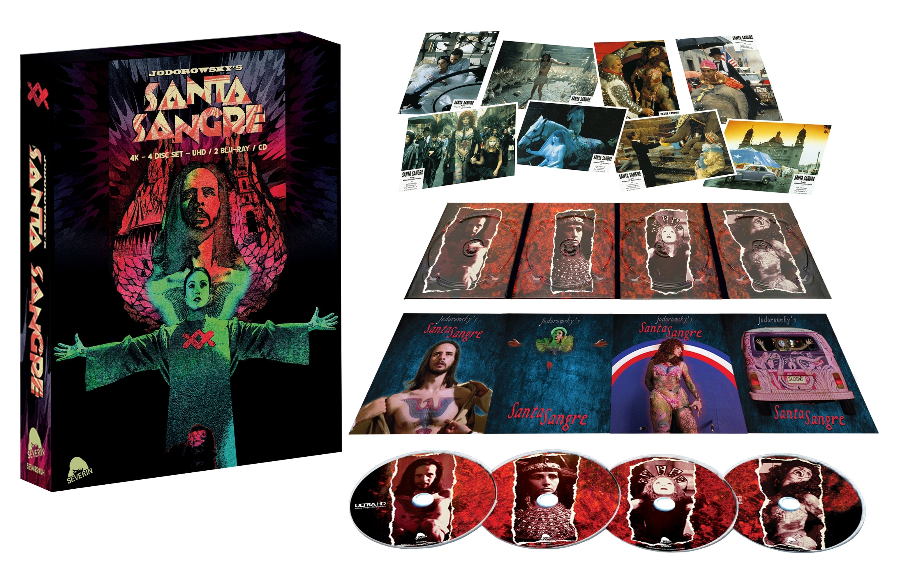 Santa Sangre (4-Disc Limited Edition) 4K Ultra Hd/blu-Ray/cd Hd