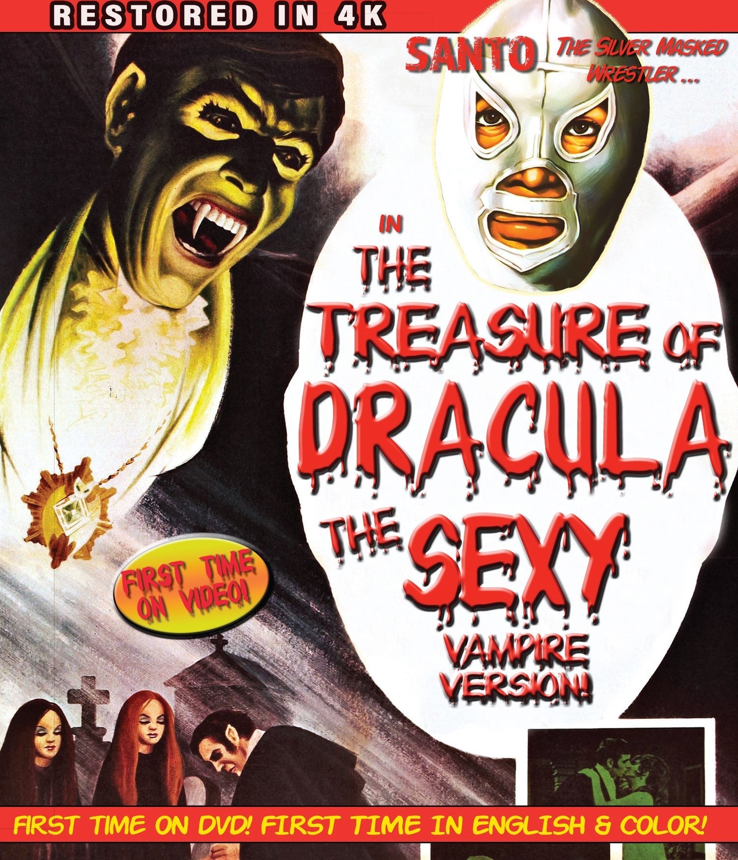 Santo In The Treasure Of Dracula: Sexy Vampire Version Blu-Ray Blu-Ray