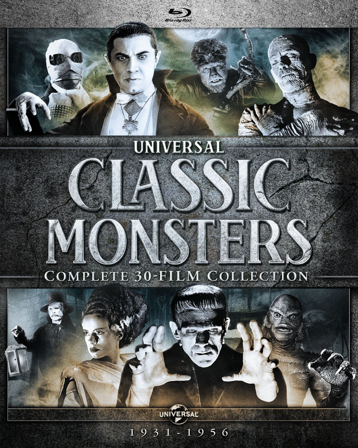 UNIVERSAL CLASSIC MONSTERS COMPLETE 30 FILM COLLECTION BLU-RAY