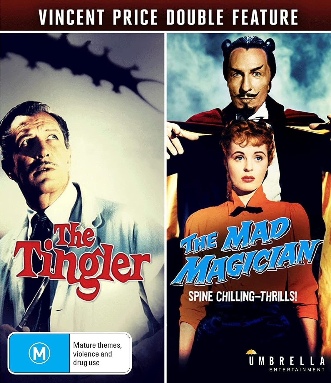 VINCENT PRICE DOUBLE FEATURE (REGION FREE IMPORT) BLU-RAY