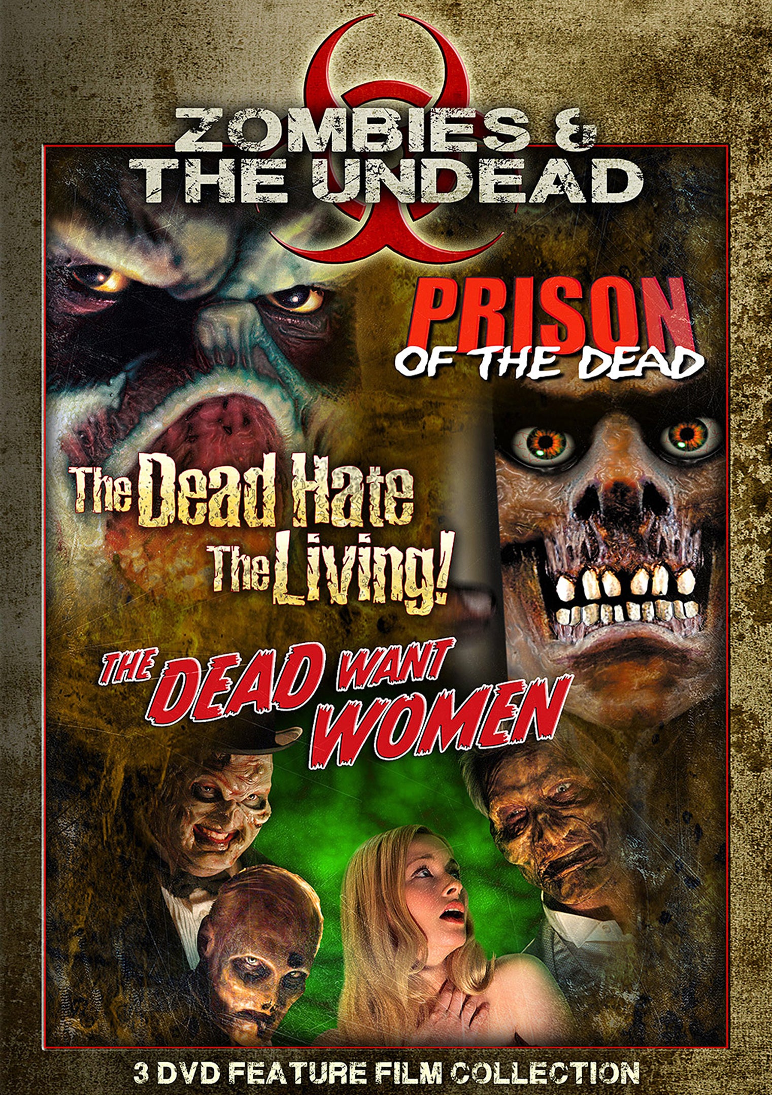 ZOMBIES AND THE UNDEAD 3-PACK DVD