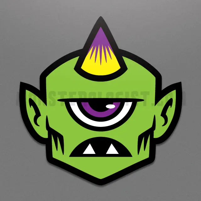 CYCLOPS HEAD MONSTER STICKER