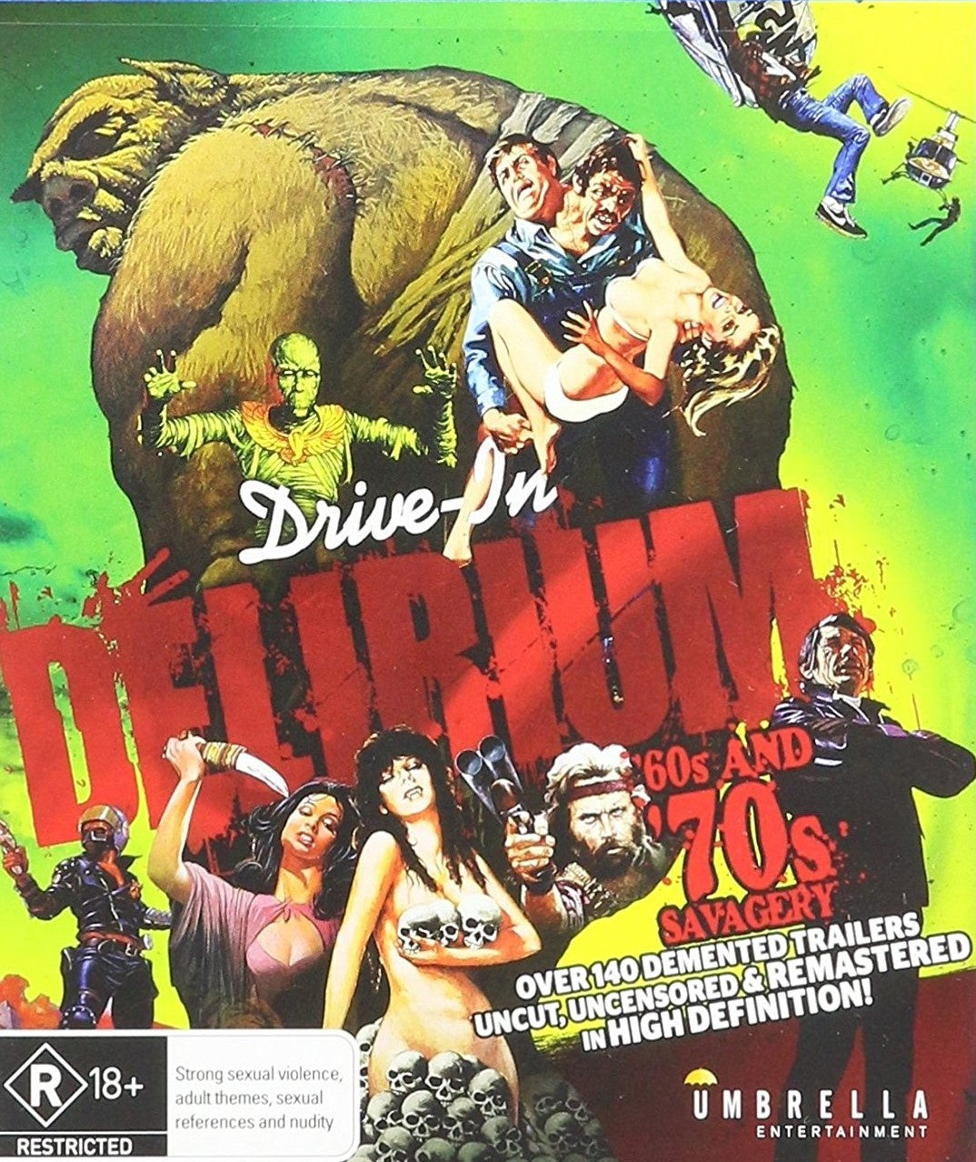 Drive In Delirium: 60S And 70S Savagery (Region Free Import) Blu-Ray Blu-Ray