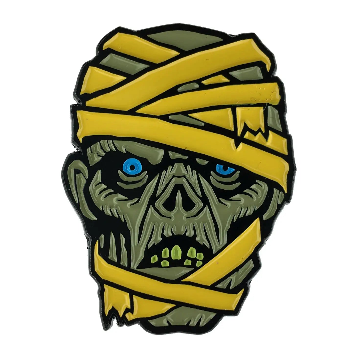 MUMMY HEAD ENAMEL PIN