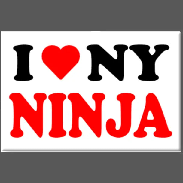 I LOVE NY NINJA MAGNET