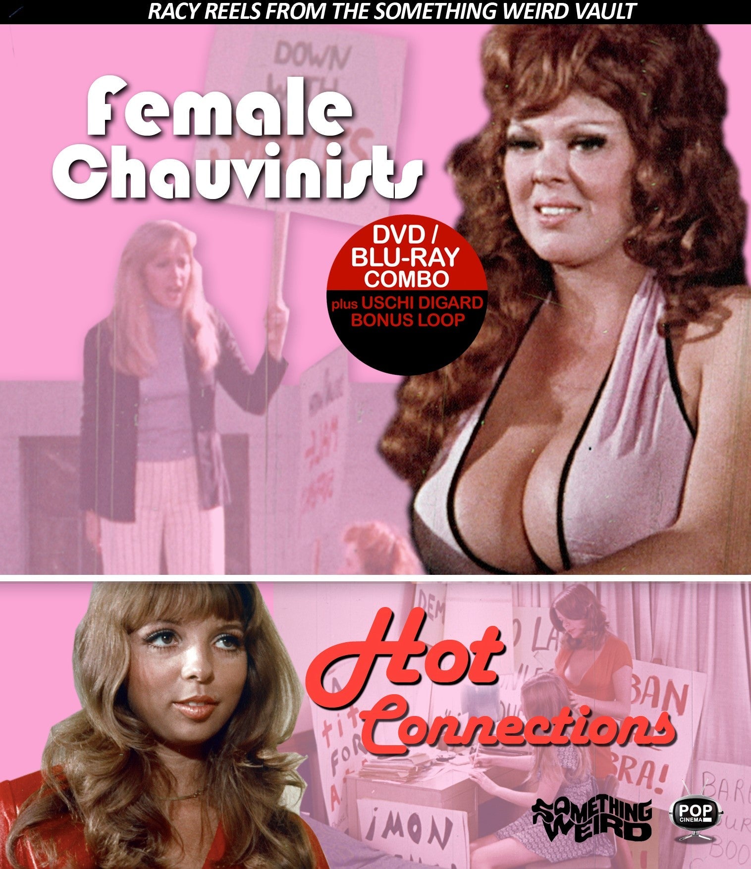 Female Chauvinists / Hot Connections Blu-Ray/dvd Blu-Ray