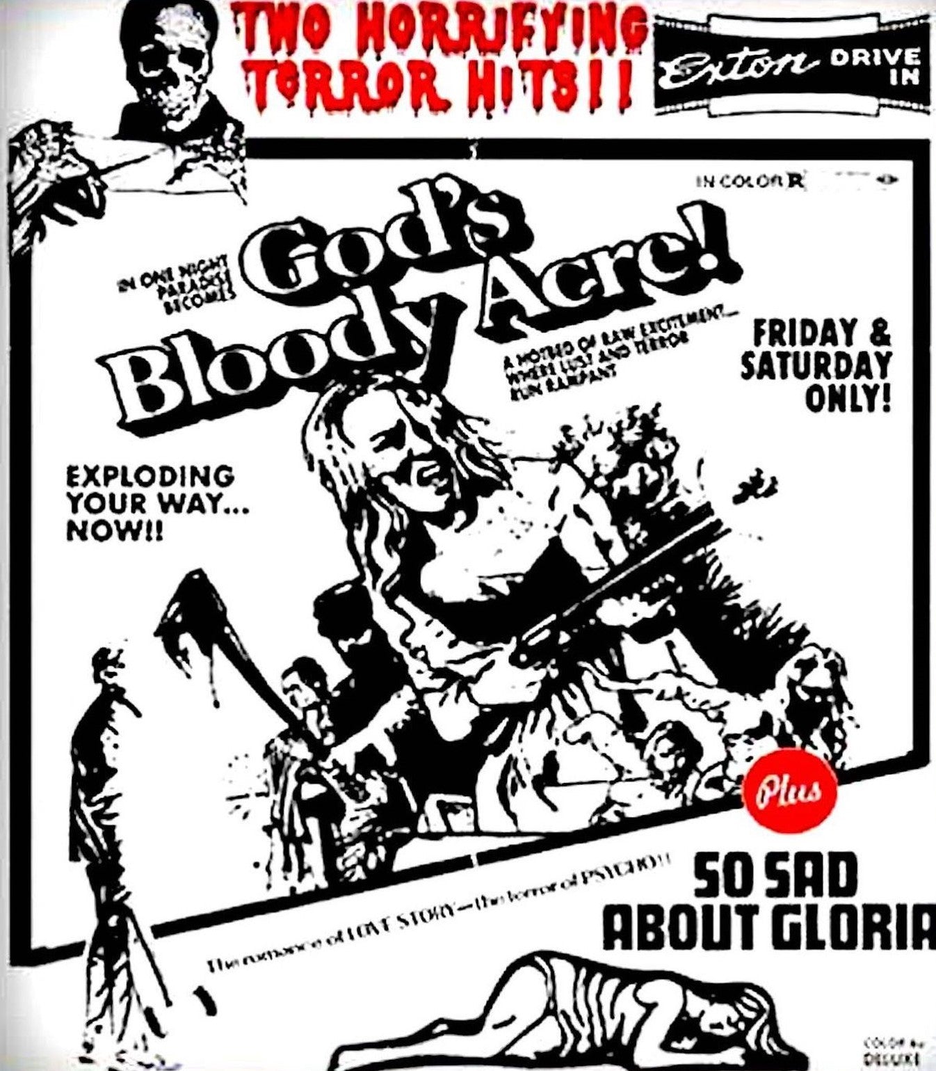 Gods Bloody Acre / So Sad About Gloria Blu-Ray Blu-Ray