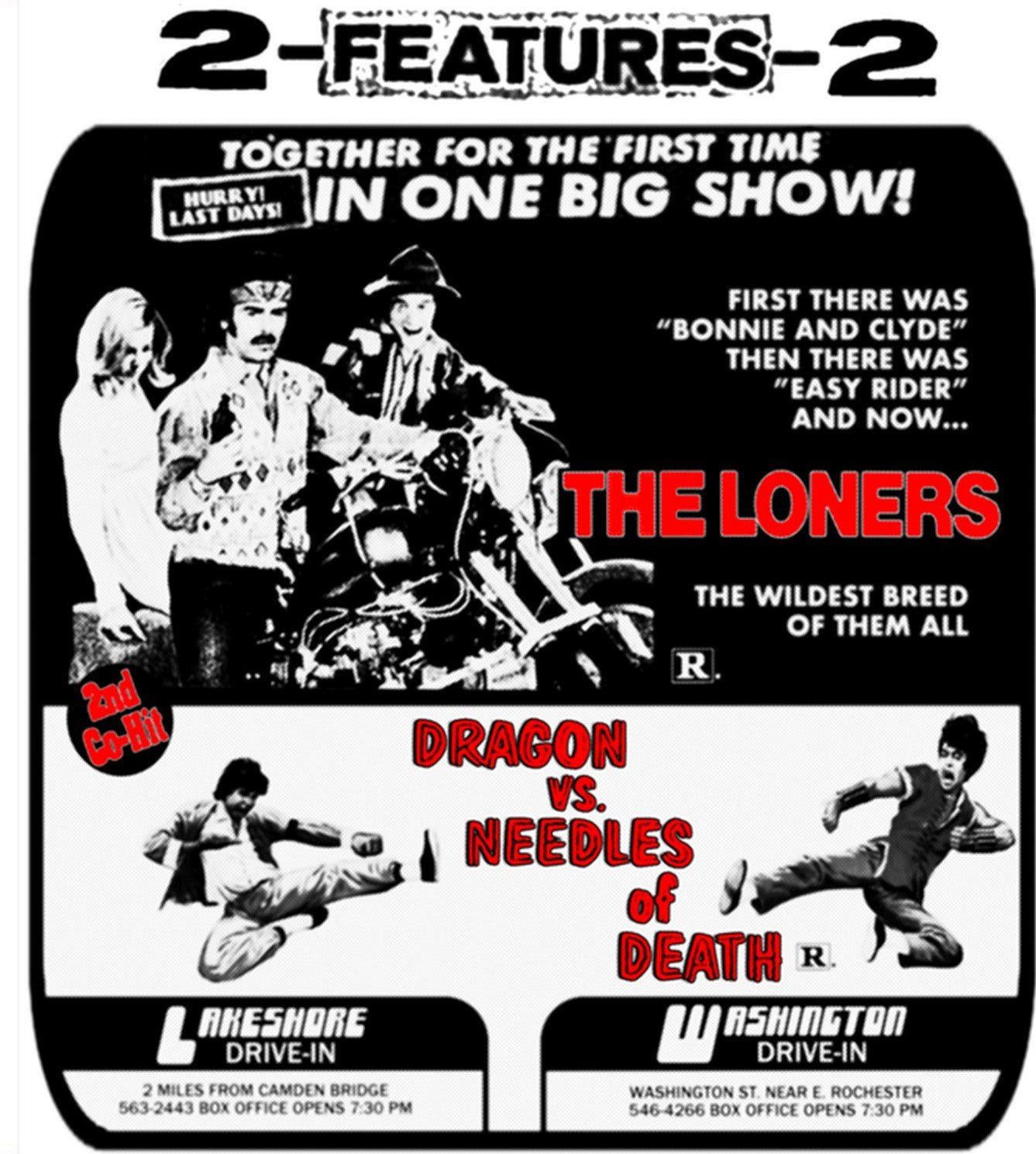 The Loners / Dragon Vs Needle Of Death Blu-Ray Blu-Ray